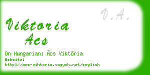 viktoria acs business card